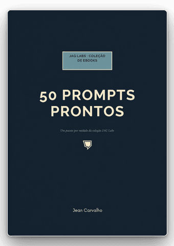 Capa do pacote de 50 prompts prontos